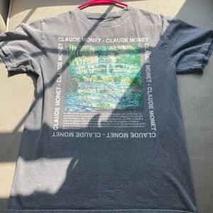 Claude Monet Gray Graphic T-Shirt